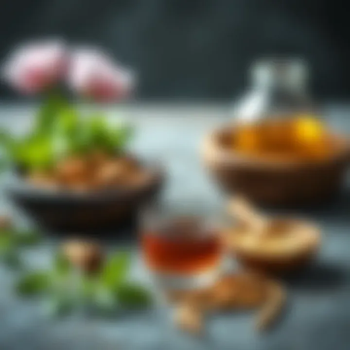 Visual representation of home remedies for cough relief