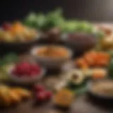 A vibrant assortment of nutrient-rich foods arranged aesthetically.