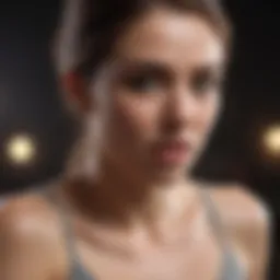 Visual representation of bloating symptoms.