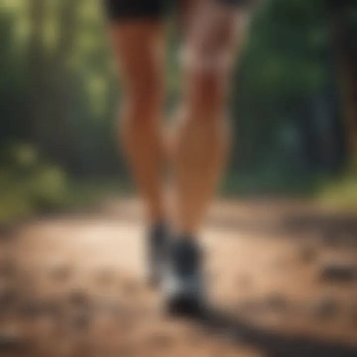 Illustration demonstrating hydration for preventing leg cramps