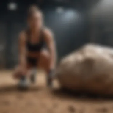 Intense sandbag cardio variation