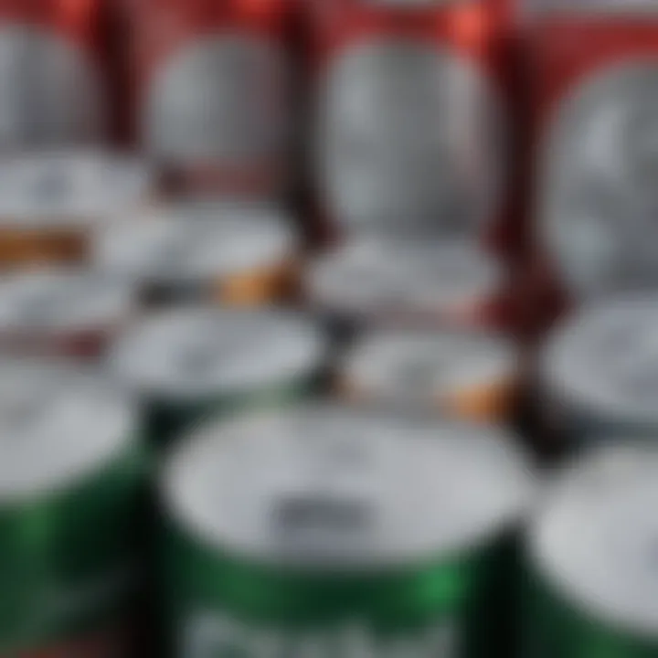 Soda cans with minimal caloric impact