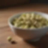 Nutrient-rich pistachios displayed in a bowl