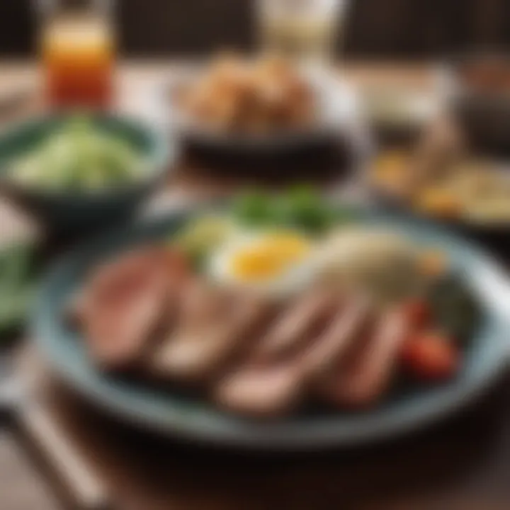 A beautifully arranged plate showcasing a delicious keto meal