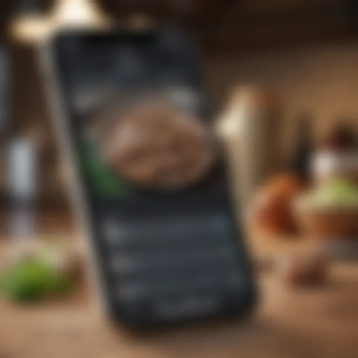 Phone showcasing intuitive keto recipe suggestions