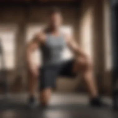 Man doing pistol squats for leg strength