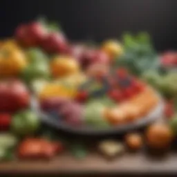 A vibrant spread of fresh fruits and vegetables highlighting nutritious options for a balanced diet.