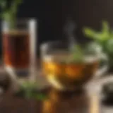 Herbal tea with calming properties