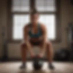 Sculpted physique with kettlebell back workout