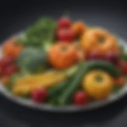 Plate of Colorful Vegetables