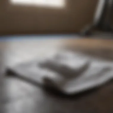 Post-Workout Recovery for Weight Loss Success Sweaty towel on a gym floor after an intense cardio workout