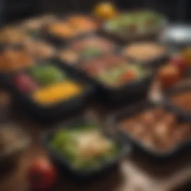 Meal Prep for Success An aesthetically pleasing meal prep container filled with healthy food options.