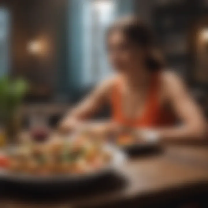 A serene environment showcasing mindful eating practices.