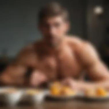 Michael Phelps enjoying a protein-rich breakfast