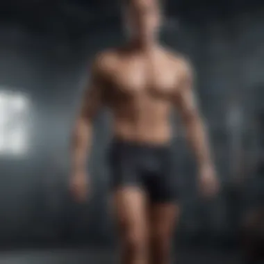 Dynamic Performance in Compression Wear Dynamic movement showcasing mid-length compression shorts