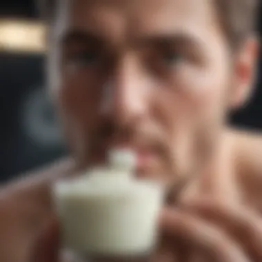 Practicing Mindful Consumption for Yogurt Benefits Person practicing mindful eating with yogurt