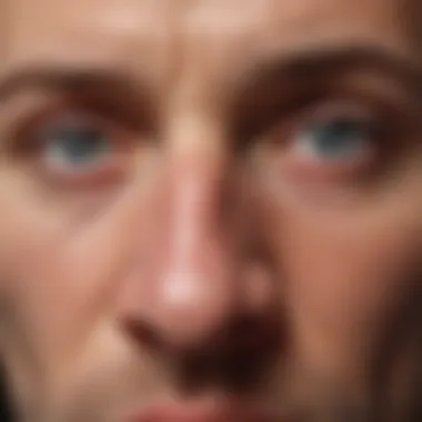 Illustration revealing the impact of nasal herpes on overall well-being