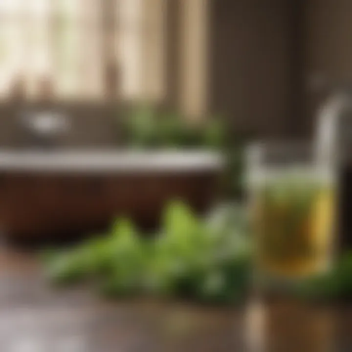 Illustration of herbal remedies for digestive health