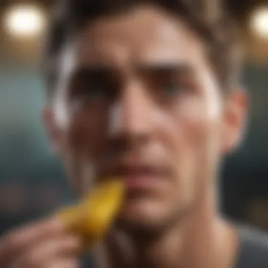 Visual representation of stress affecting appetite