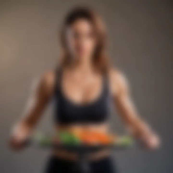 A visual representation of hormonal balance, emphasizing its role in weight management during midlife.