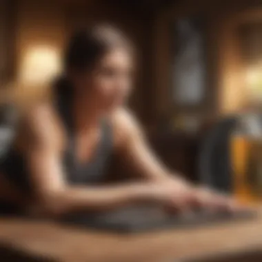 Mindset and Weight Loss Success A serene environment promoting mindfulness and positive mindset for achieving weight loss goals.