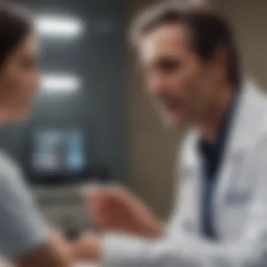 Doctor-Patient Consultation A doctor discussing treatment options with a patient