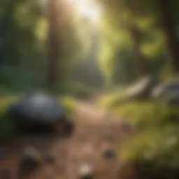 A serene landscape symbolizing the journey of self-improvement and wellness.