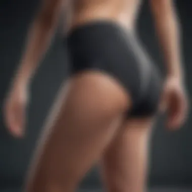 Nike spandex shorts in motion