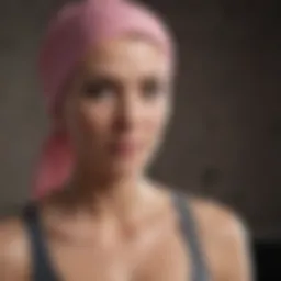 Portrait of a renowned actress who bravely fought breast cancer