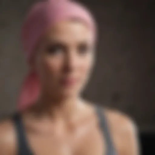 Portrait of a renowned actress who bravely fought breast cancer