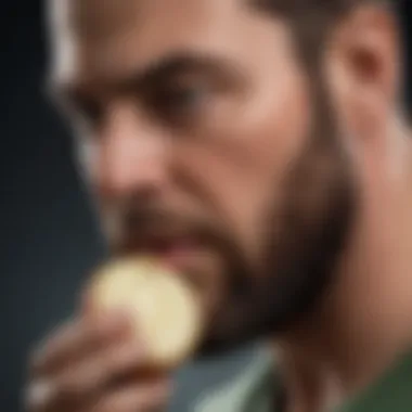Illustration featuring a person pondering the nuances of the onion-heartburn connection