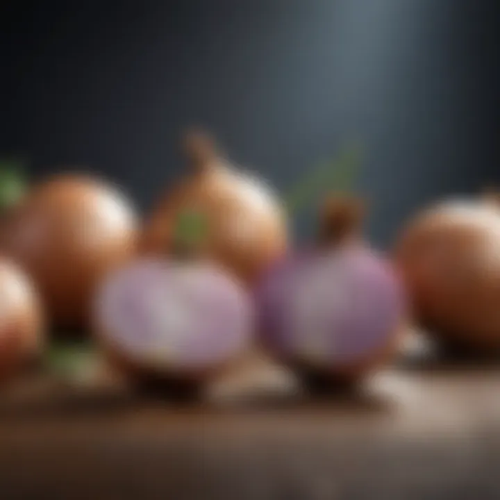 Illustration showcasing a scientific study on the relationship between onions and heartburn