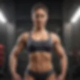 Sculpted abs in motion