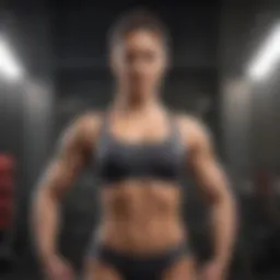 Sculpted abs in motion