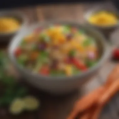 Balanced Quinoa Veggie Salad A vibrant bowl of quinoa salad with colorful vegetables