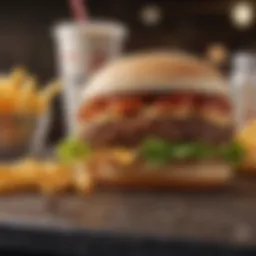 A healthy fast food meal showcasing protein-rich ingredients