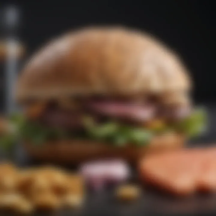 A visual comparison of macronutrient profiles in different food options