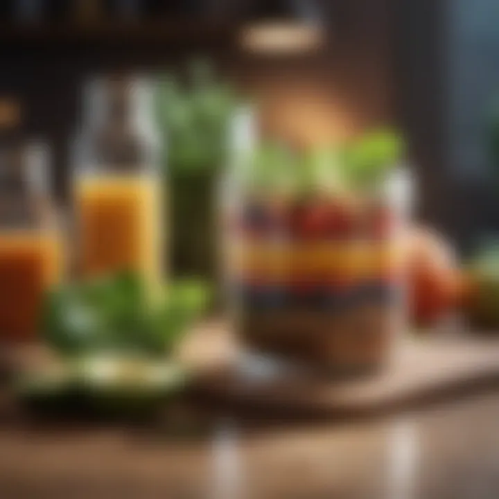 Healthy meal prep ingredients