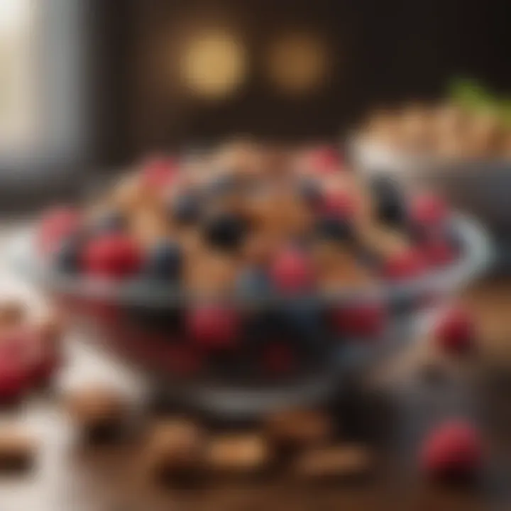 Bowl of antioxidant-rich berries and nuts