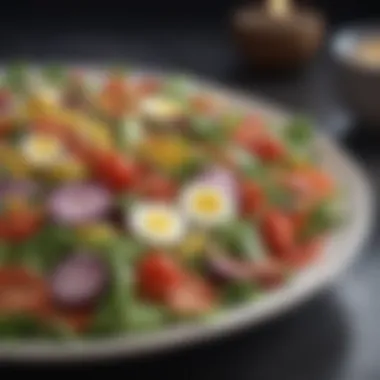 Fresh vegetable salad with vibrant colors