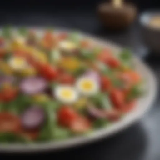 Fresh vegetable salad with vibrant colors