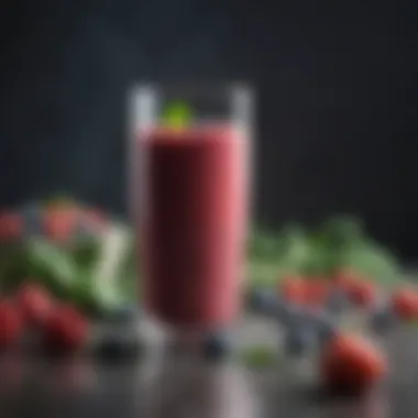 Nutrient-Rich Smoothie with Berries and Spinach