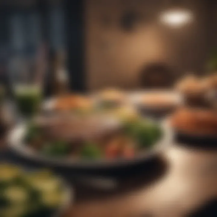 A well-structured meal plan displayed on a table