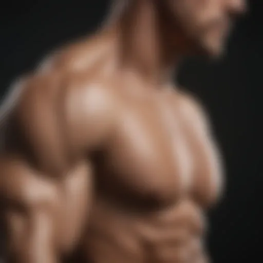 Illustration of trapezius muscle anatomy