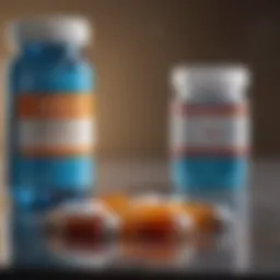 Pill bottles depicting potency medications