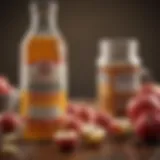 A close-up of a bottle of apple cider vinegar pills