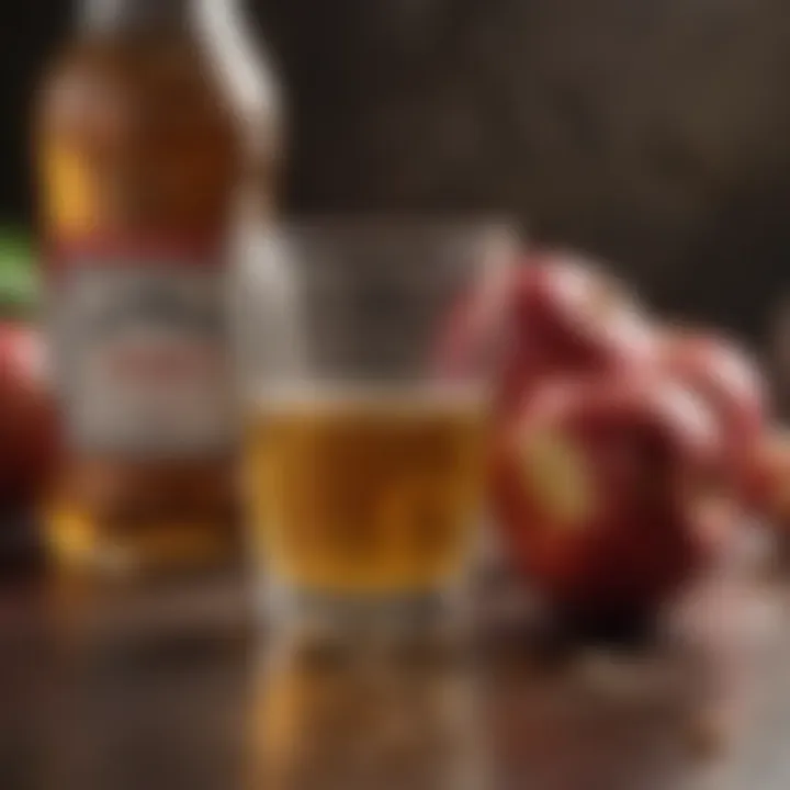 An illustration showing the potential health benefits of apple cider vinegar pills