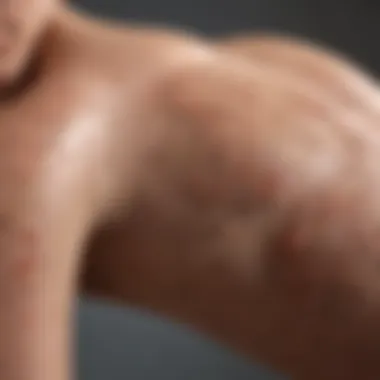 Artistic Visualization of Psoriasis Triggers and Symptoms Psoriasis triggers and symptoms artistic visualization