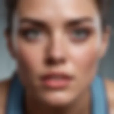 An artistic depiction of the psychological impact of facial expressions