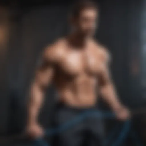 Dynamic resistance band exercise targeting the chest